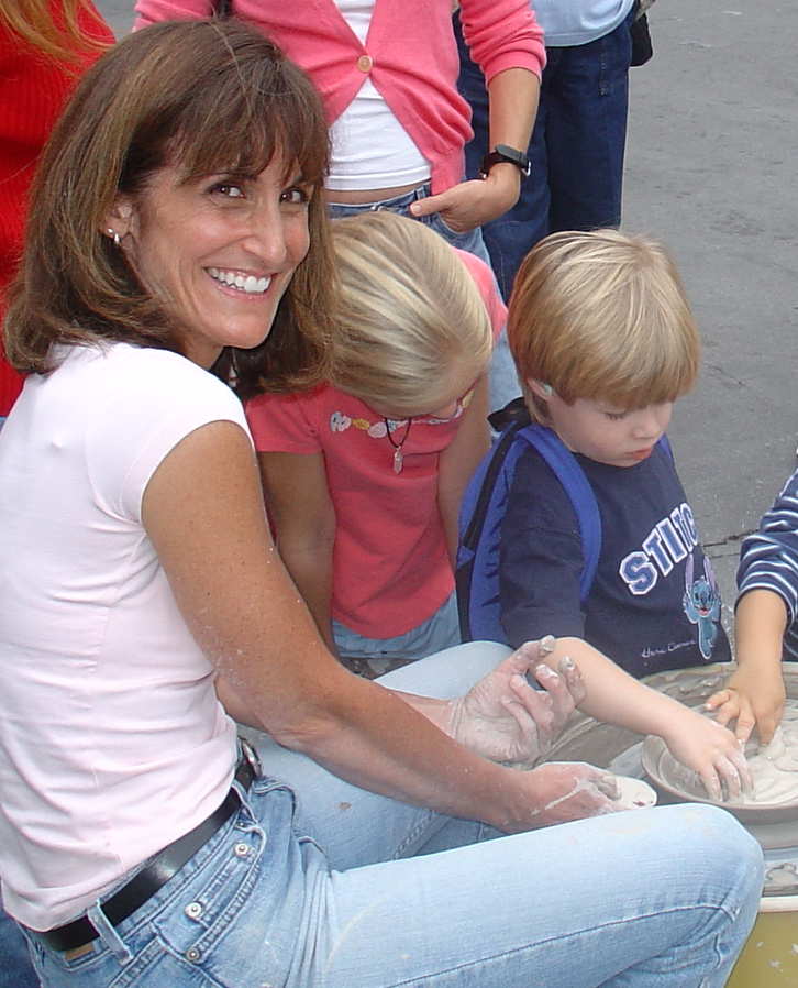 Patty working with children