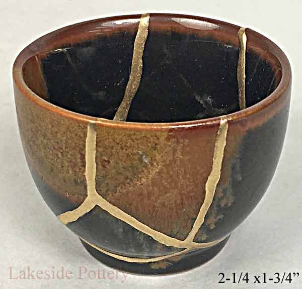 Japanese kintsugi sake cup