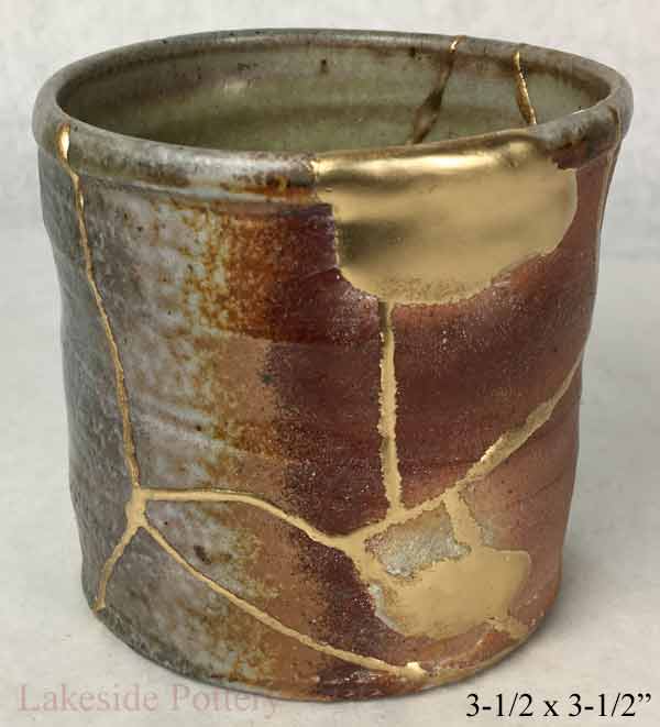Wood fired Kintsugi cup
