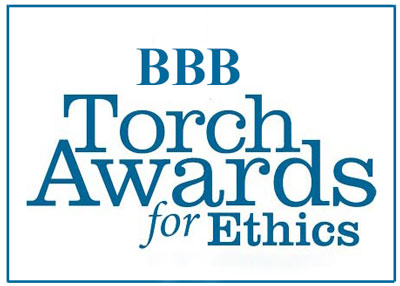 BBB Torch Awards for Ethics honor businesses that meet the highest standard of ethics and trust among their employees, customers and local communities, embodying BBB's mission to advance marketplace trust