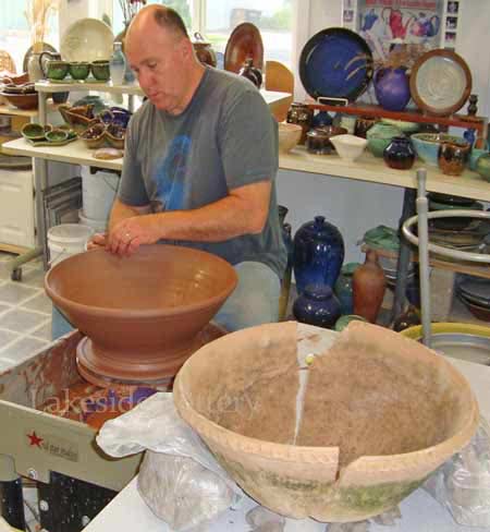 Antique bowl pottery replica