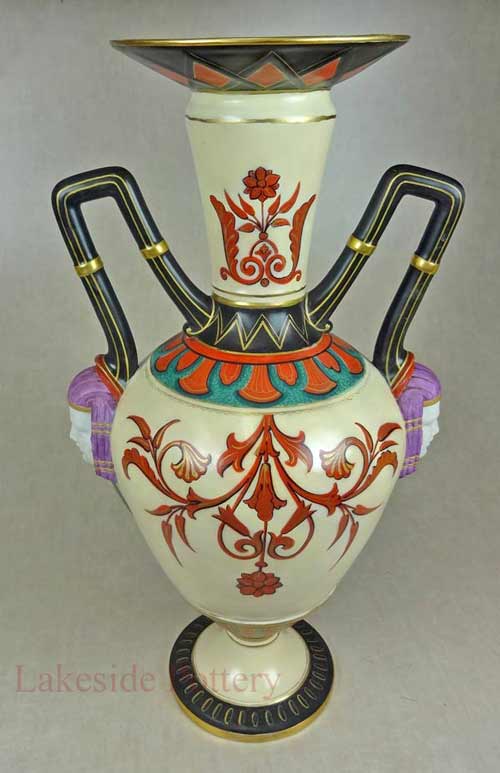 broken antique vase after