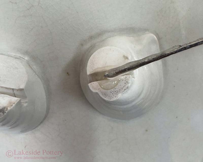 Apply 2-part epoxy