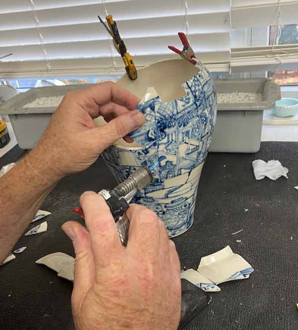 Ceramic vase ending precess