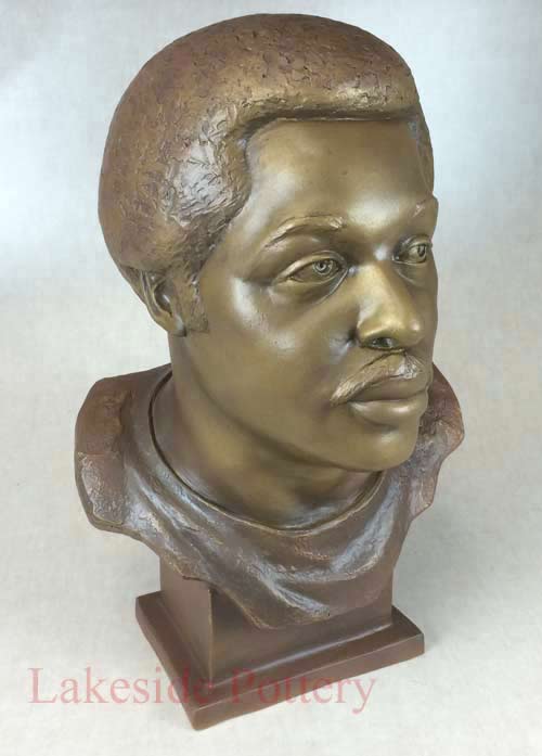 Deacon Jones head figure - restored