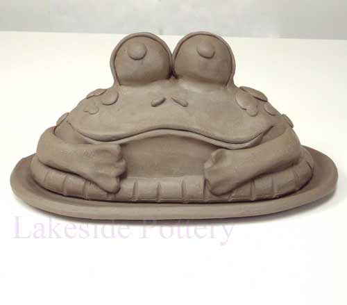 Frog butter dish with lid - project