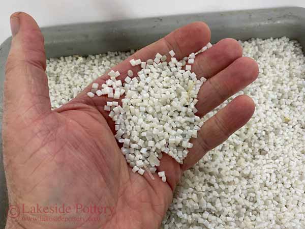 Resin / PVC pellets seem to work the best for us. One can use rice or sand. 