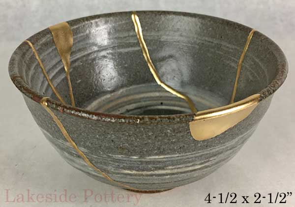 Kintsugi japanese tea bowl