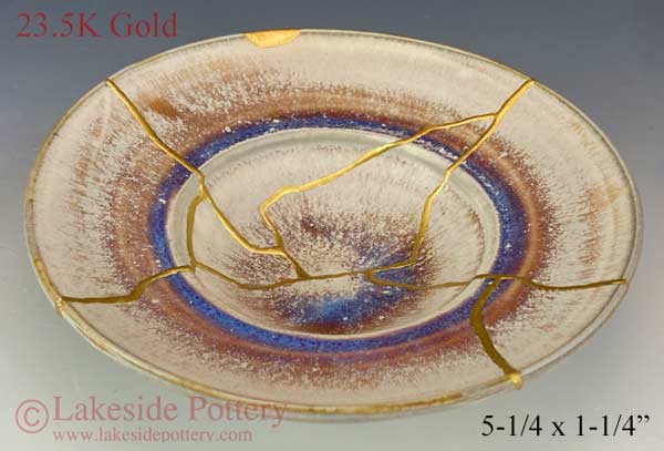 Gold Kintsugi handmade bowl