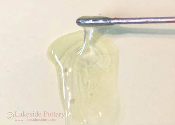 Use two-part epoxy (PC-Clear). In this example we use 4-5 minutes epoxy with about 2 minute workable time