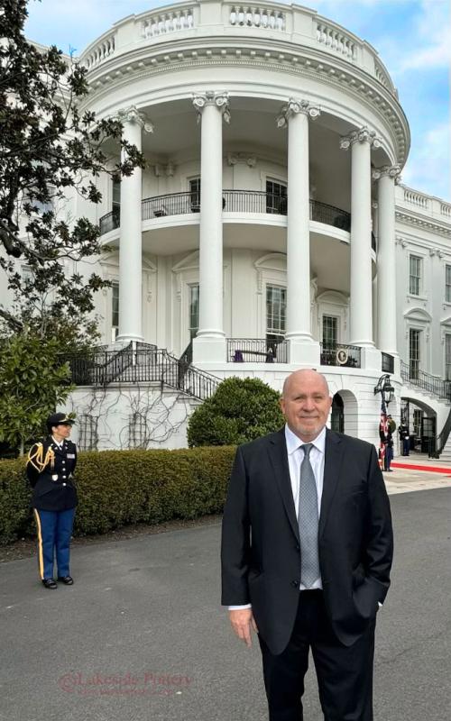 Morty Bachar at the White House during the 2024 welcome ceremony for the Japanese prime minister