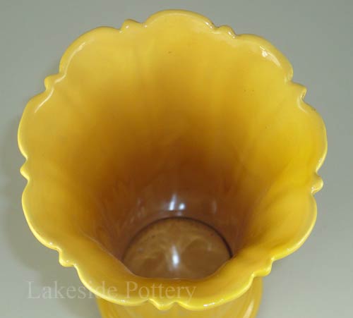 Vintage-yellow-fiesta-vase repaired