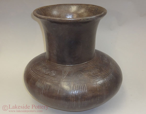 Repaired ancient pot