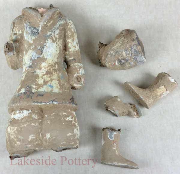 Ancient Chinese Tang Dynasty broken ceramic sculpture 