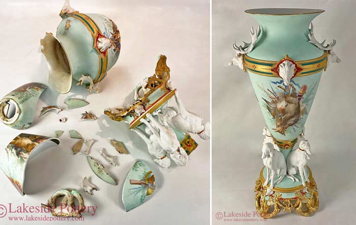 How to Repair Ceramics Porcelain and Glass with Milliput Beginners  #ceramics #restoration #porcelain 