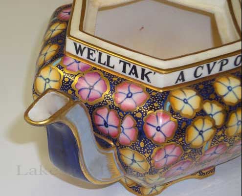 restored antique teapot