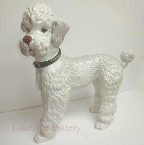 restored ceramic poodle
