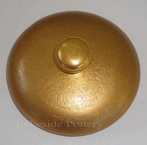broken gold ceramic lid - need repair and restoration