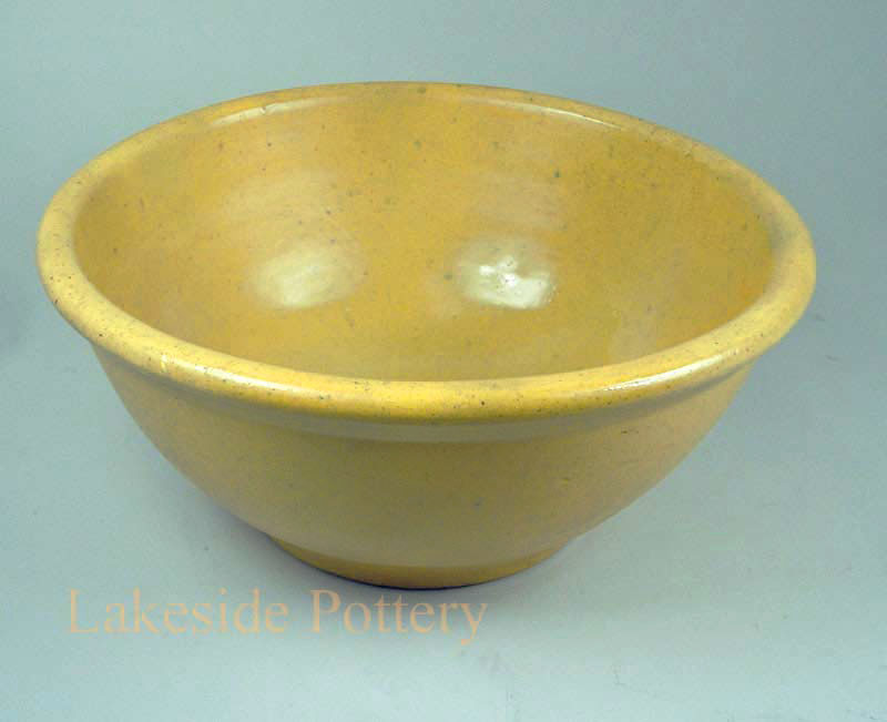 Restored early American stoneware bowl