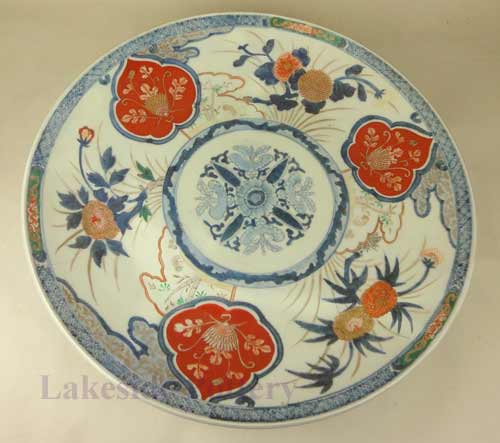 Antique Japanese Imari plate restored