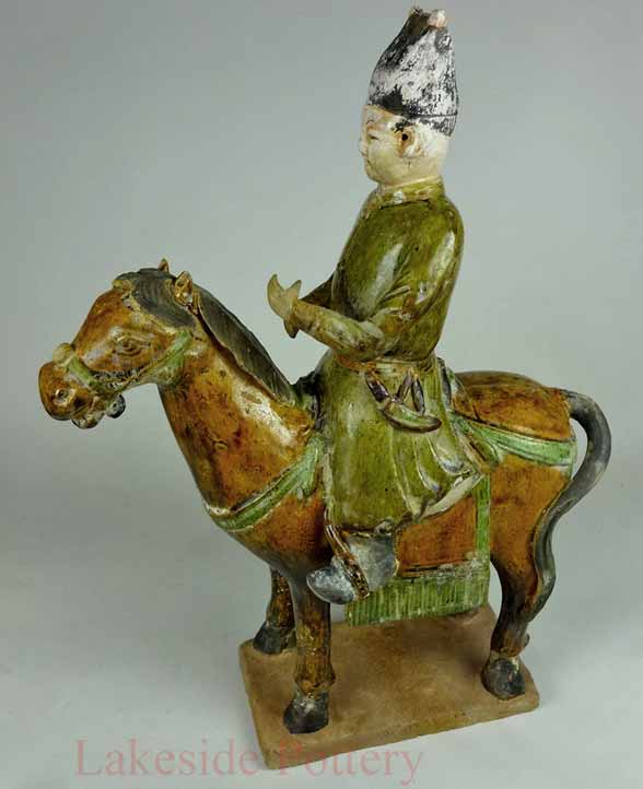 repaired chines horse and rider