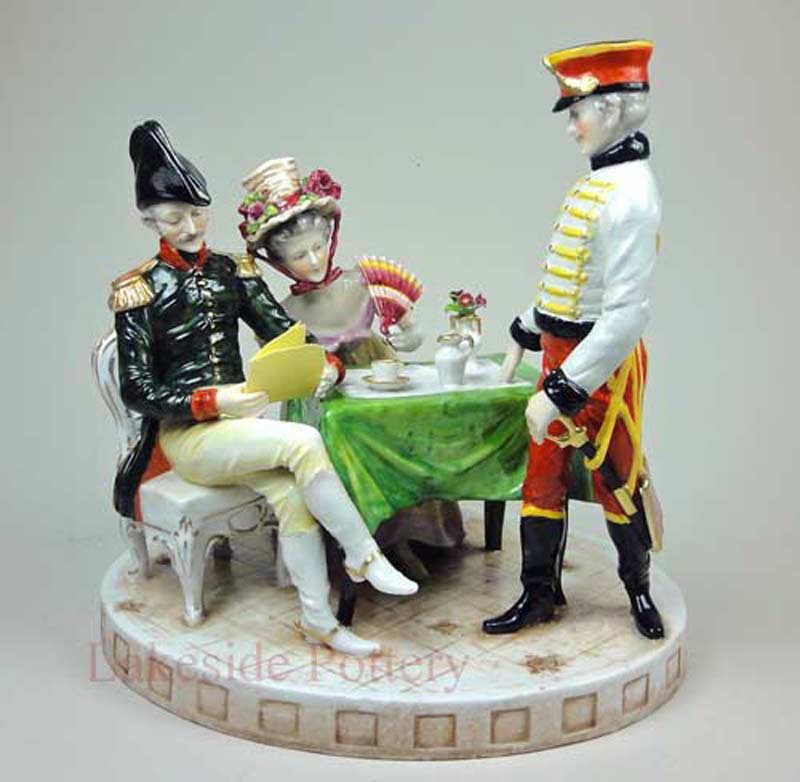 Restored Royal Vienna Porcelain Napoleon Figure restoration