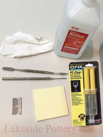 What glue and tools to use to fix chipped pottery or figurines?