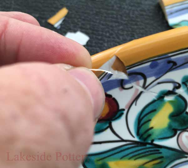 Continue cementing the next part