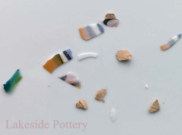 Toss away small pieces